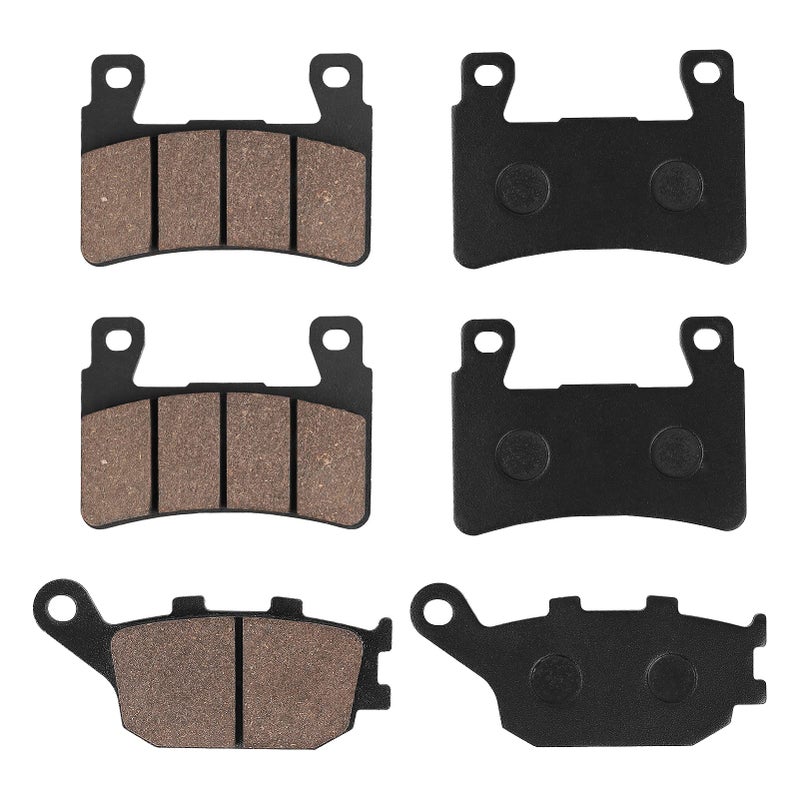 SOLLON Front and Rear Brake Pads for Honda CBR600 RR 2003-2004 CBR 600 F1 F2 F3 F4 F4i F5 F6 Sport 1999-2007 CBR900RR Fireblade 1998-2003 CBR954 RR 2002-2003 CBR929 RR 2000-2001 - Image 2